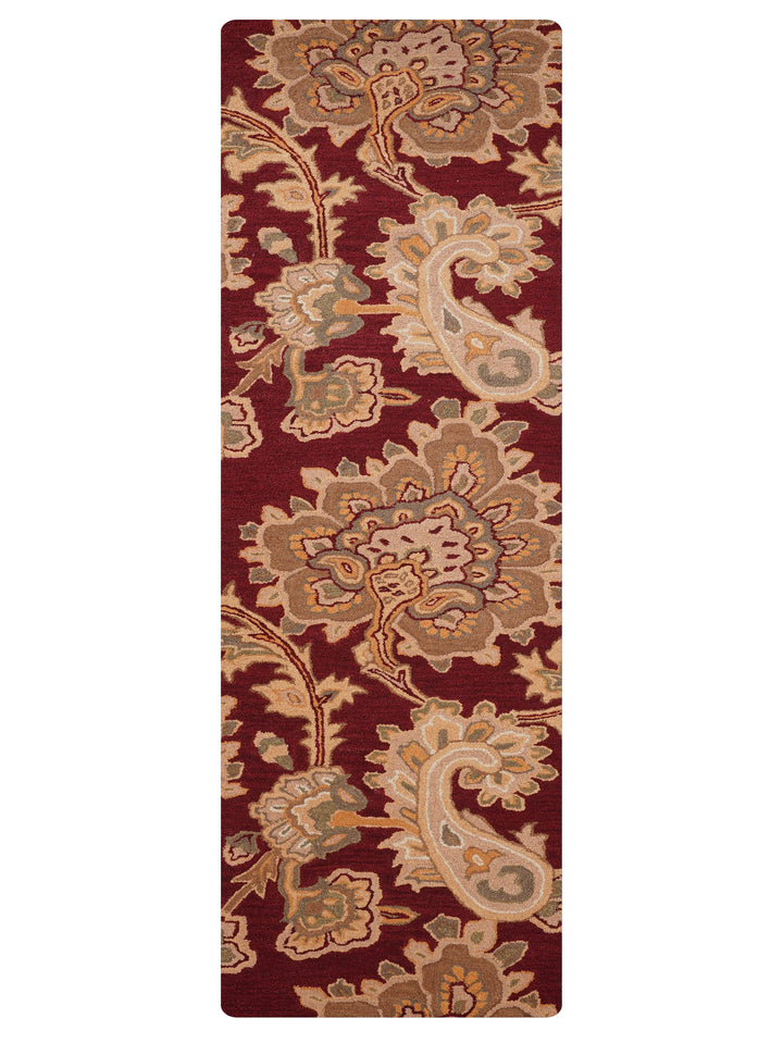 Hand Tufted Wool Floral Rug