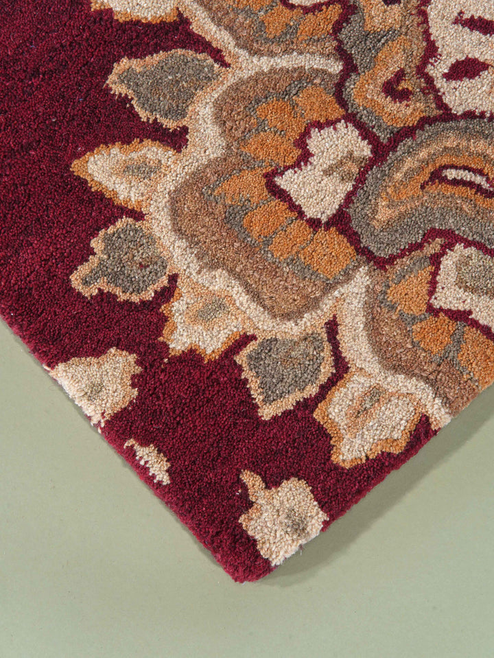 Hand Tufted Wool Floral Rug