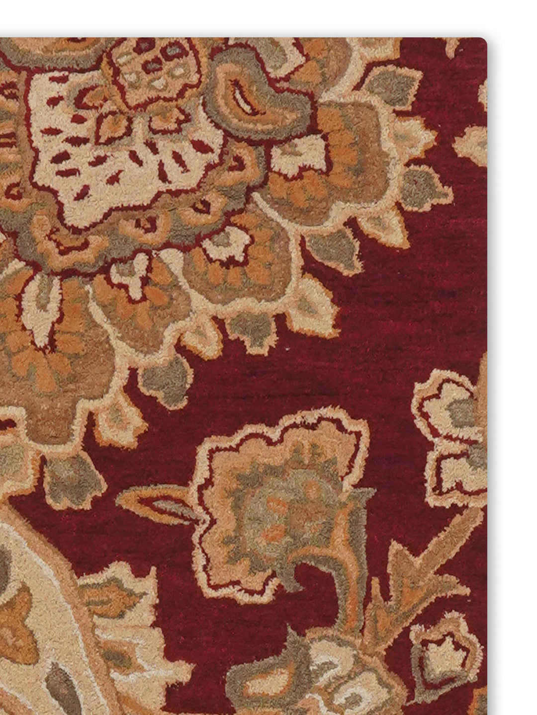 Hand Tufted Wool Floral Rug