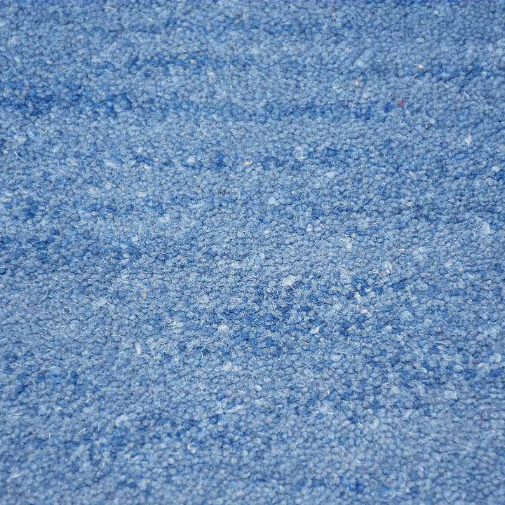 Hand Tufted Wool Area Rug Contemporary Blue K00201