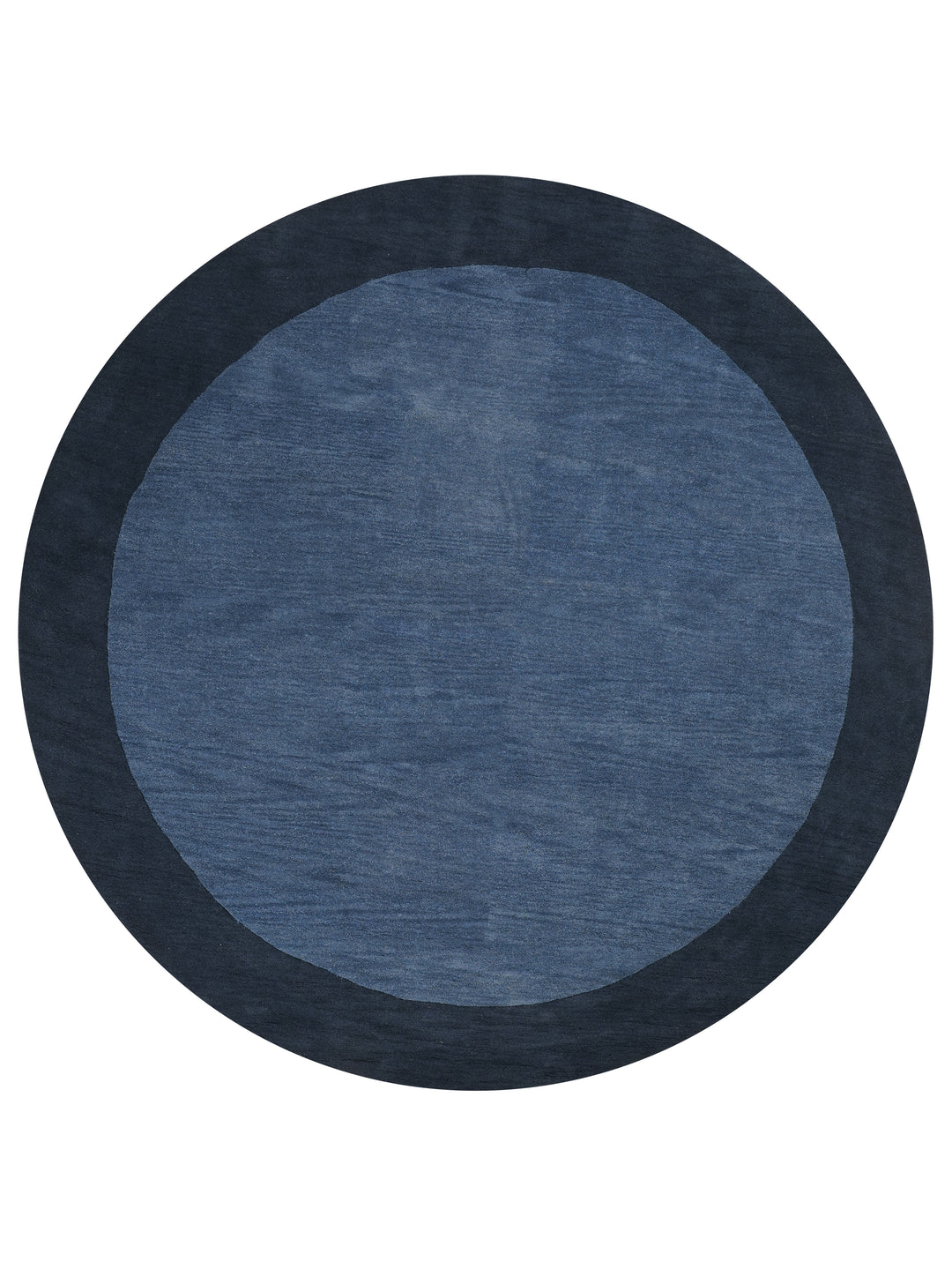 Hand Tufted Wool Area Rug Contemporary Blue K00201