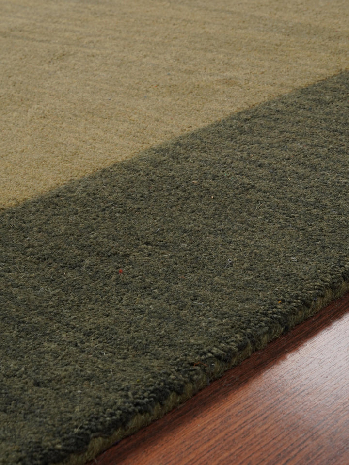 Hand Tufted Wool Area Rug Contemporary Blue K00201