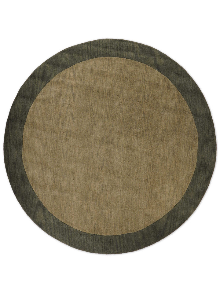 Hand Tufted Wool Area Rug Contemporary Blue K00201