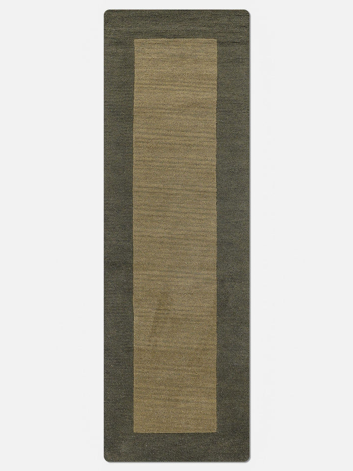 Hand Tufted Wool Area Rug Contemporary Blue K00201
