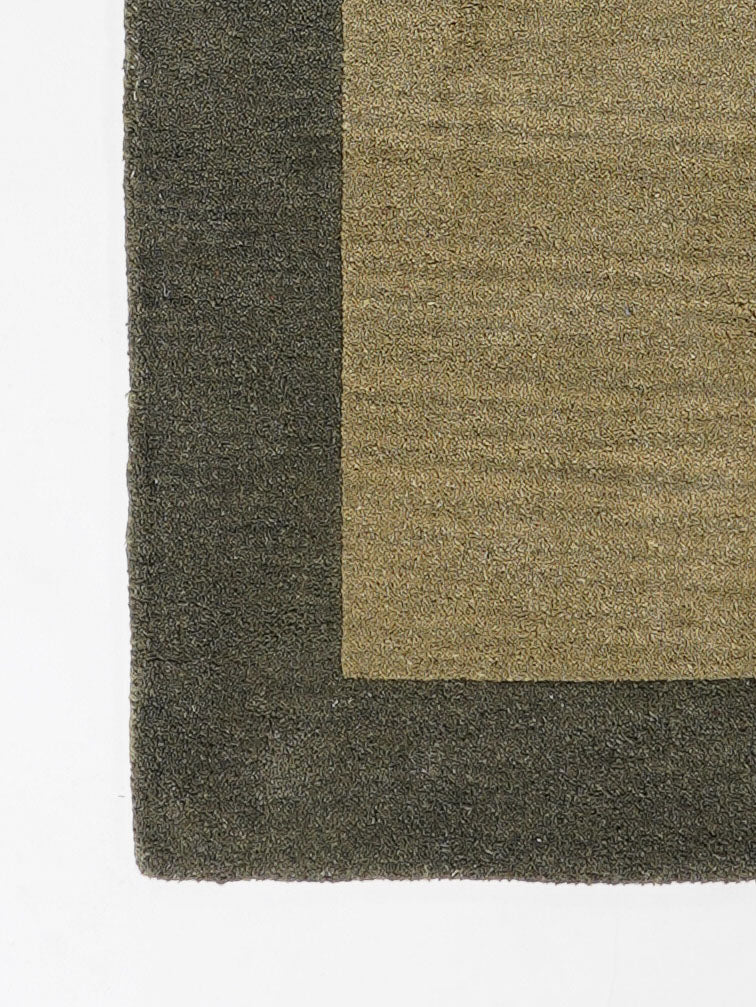 Hand Tufted Wool Area Rug Contemporary Blue K00201
