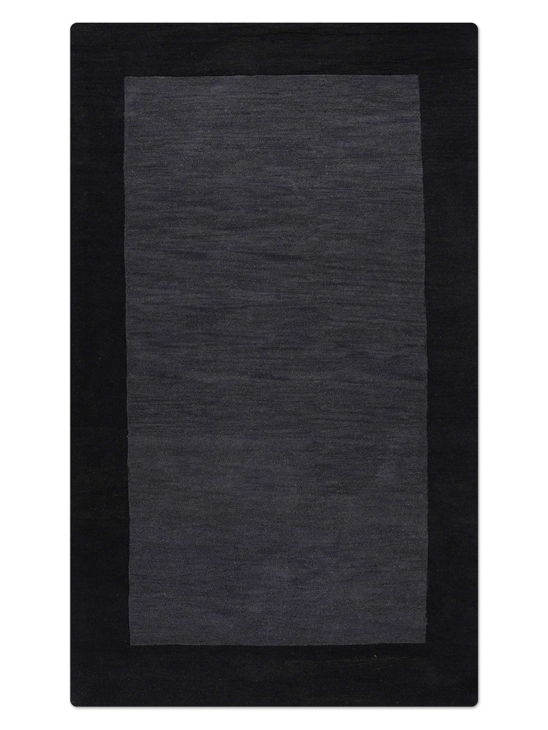 Hand Tufted Wool Area Rug Contemporary Blue K00201
