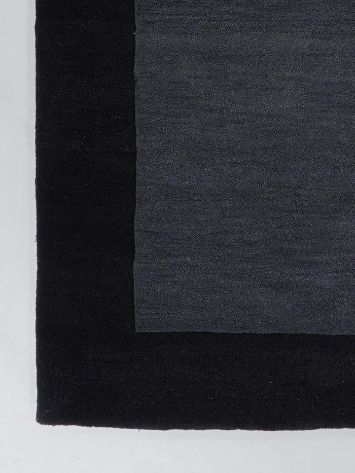 Hand Tufted Wool Area Rug Contemporary Blue K00201