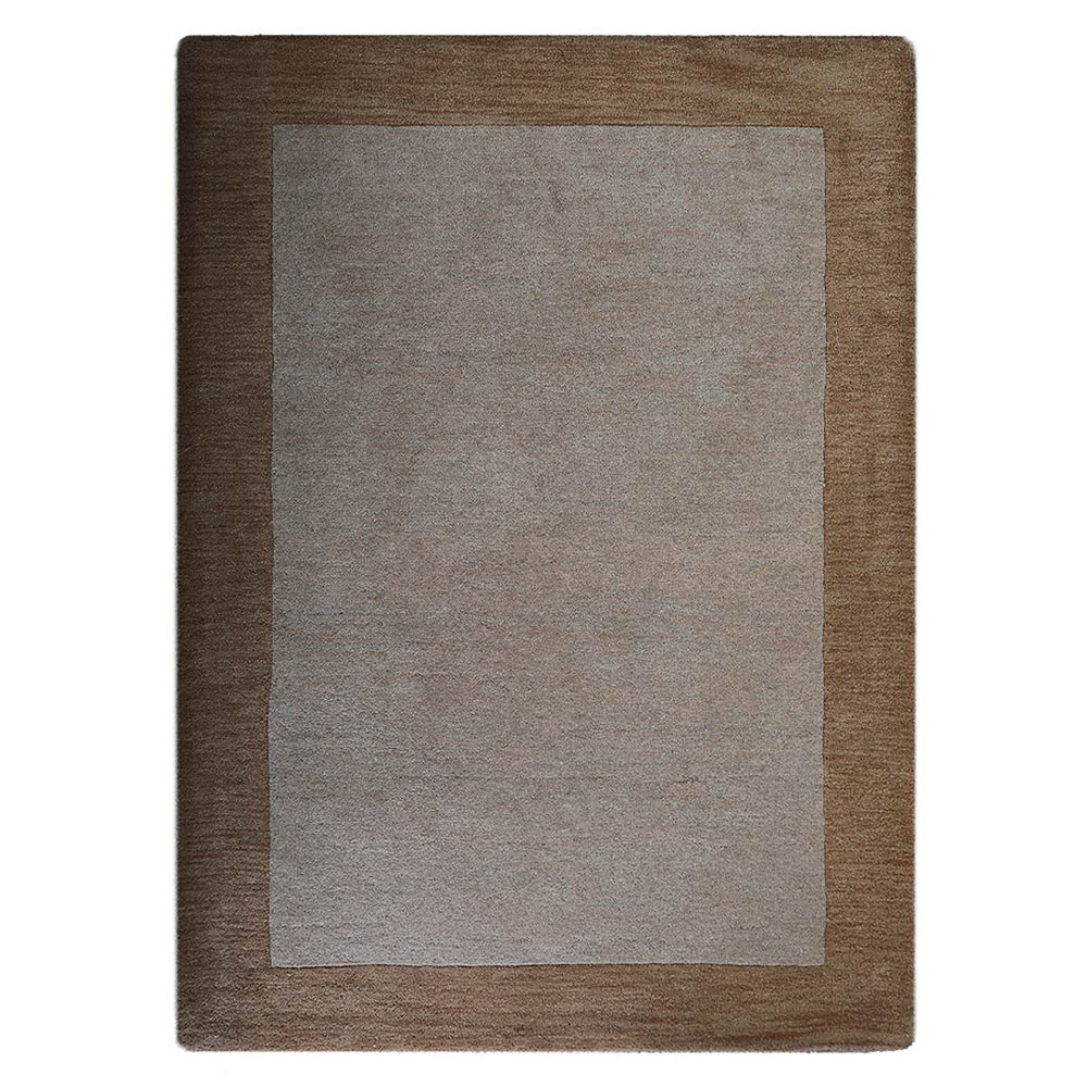 Hand Tufted Wool Area Rug Contemporary Blue K00201