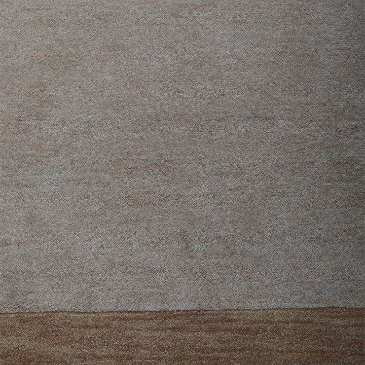 Hand Tufted Wool Area Rug Contemporary Blue K00201