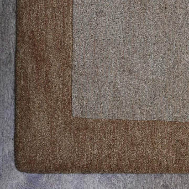 Hand Tufted Wool Area Rug Contemporary Blue K00201