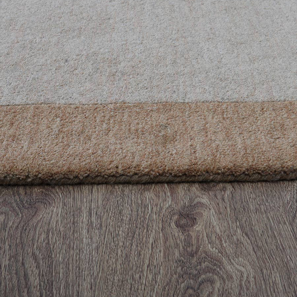 Hand Tufted Wool Area Rug Contemporary Blue K00201