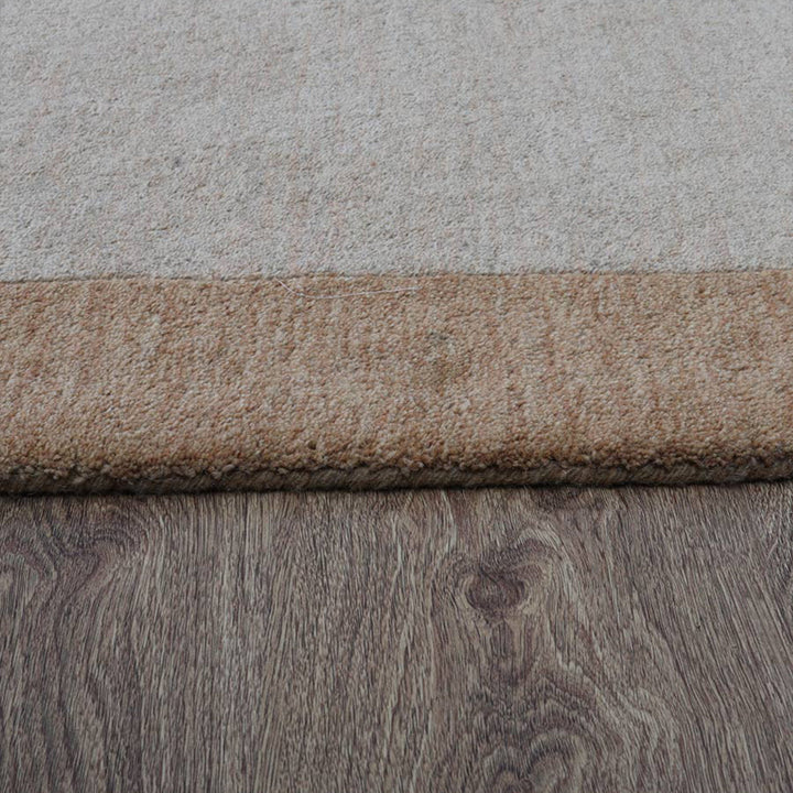 Hand Tufted Wool Area Rug Contemporary Blue K00201