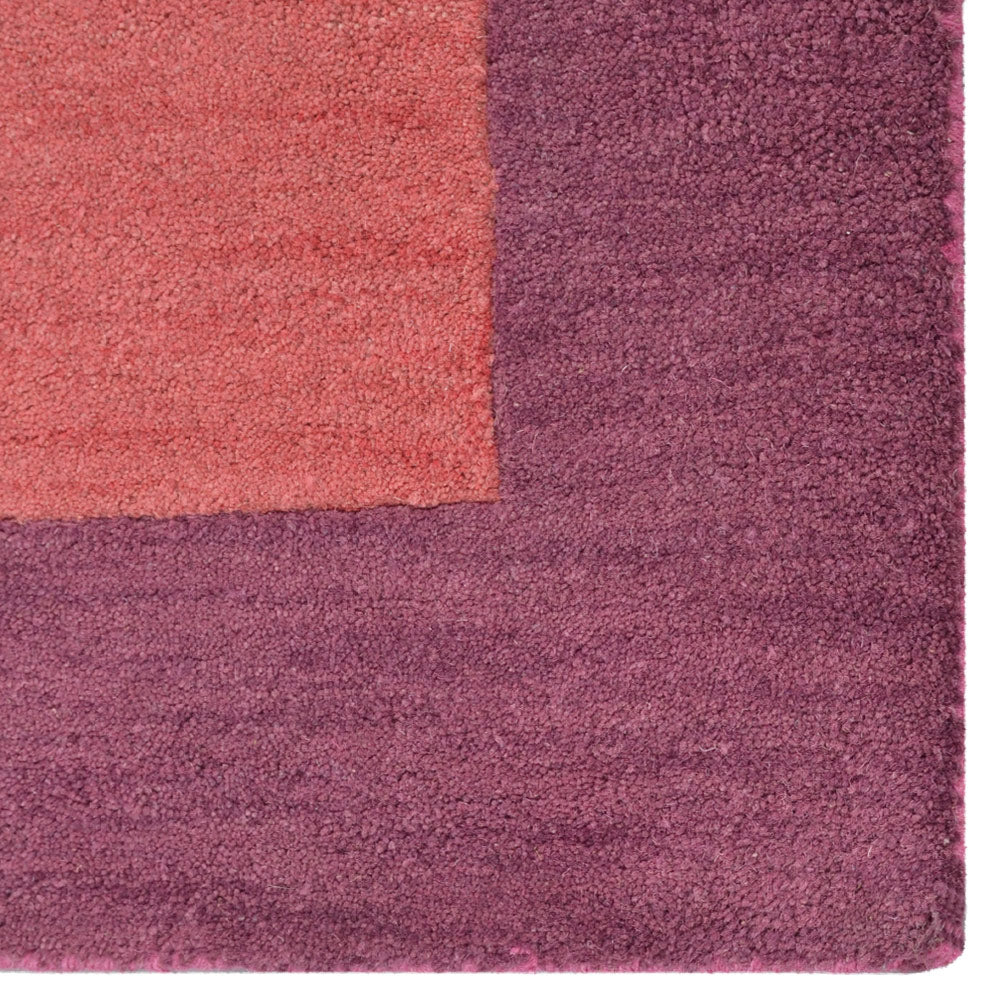 Hand Tufted Wool Area Rug Contemporary Blue K00201
