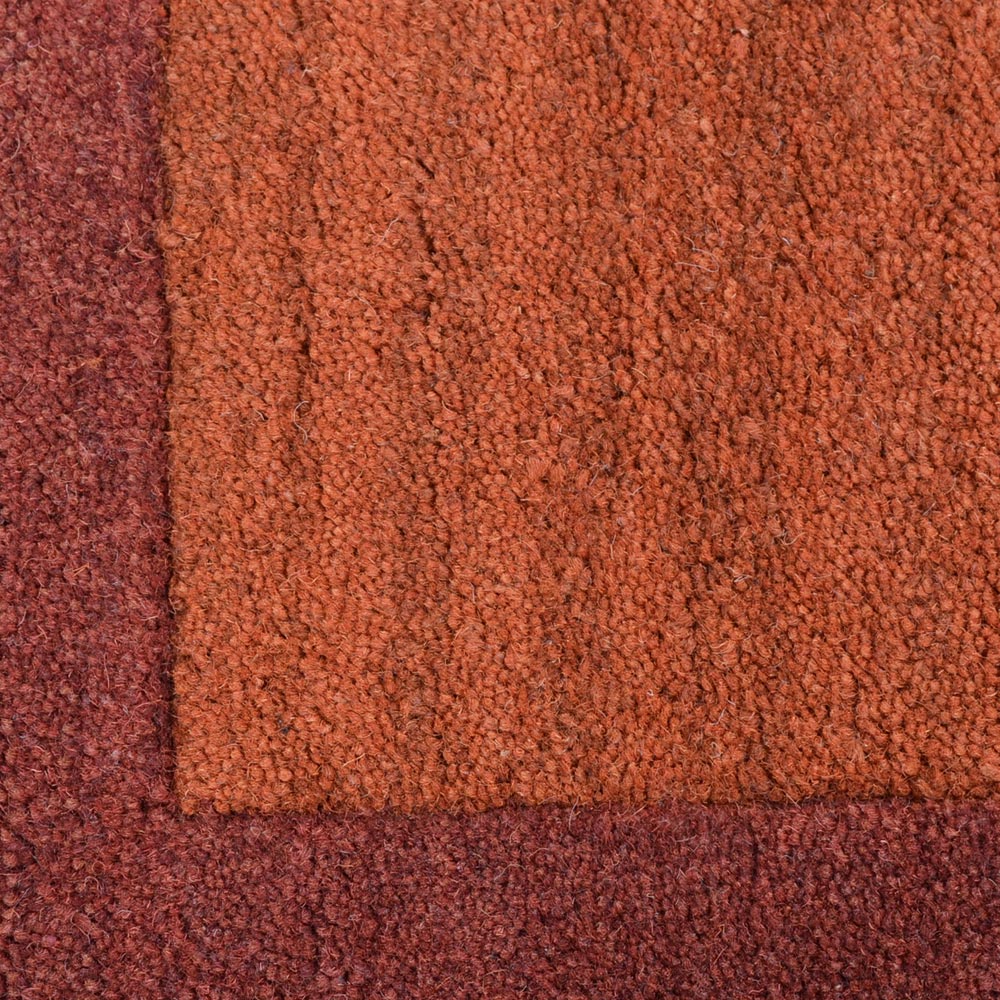 Hand Tufted Wool Area Rug Contemporary Blue K00201