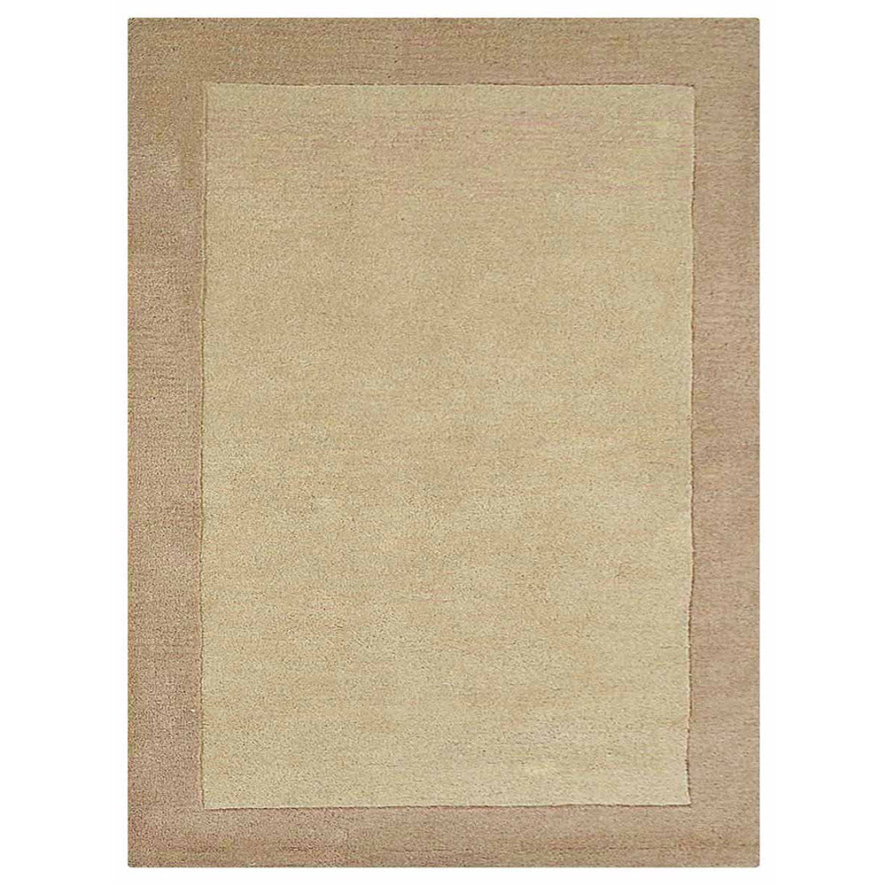 Hand Tufted Wool Area Rug Contemporary Blue K00201