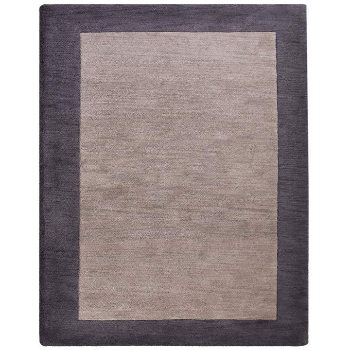 Hand Tufted Wool Area Rug Contemporary Blue K00201