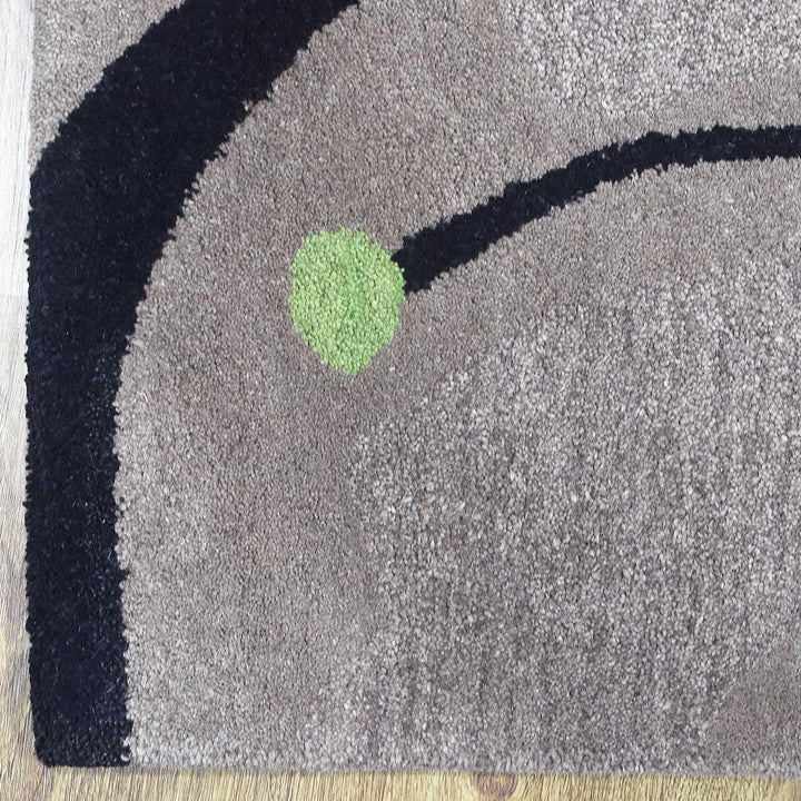 Hand Tufted Camel Wool Floral Rug