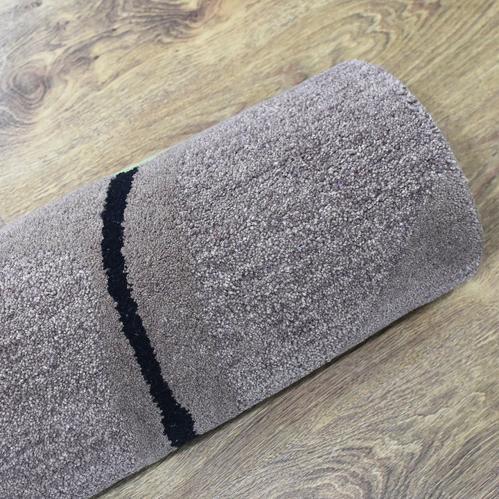Hand Tufted Camel Wool Floral Rug