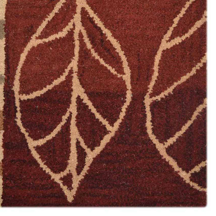 Hand Tufted Wool Area Rug Floral Multicolor K00505