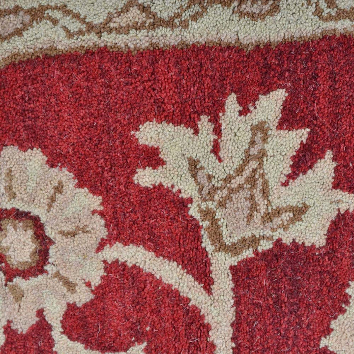 Hand Tufted Red Gold Wool Oriental Rug