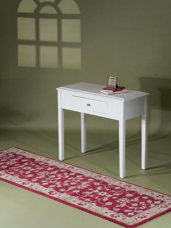 Hand Tufted Red Gold Wool Oriental Rug