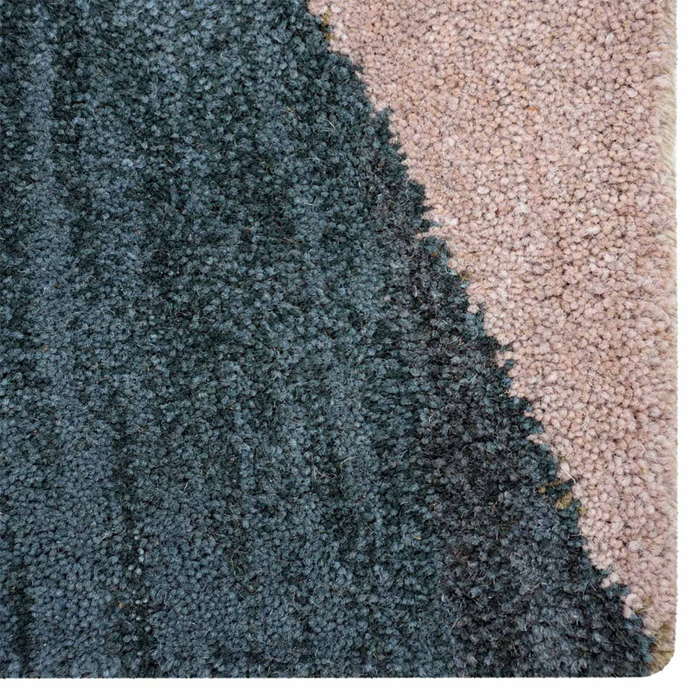Hand Tufted Multicolor Wool Geometric Rug