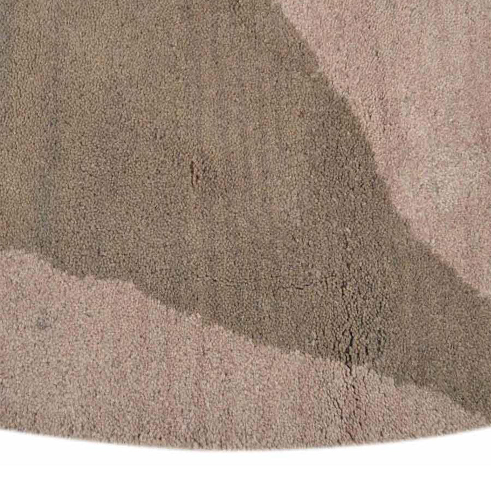 Hand Tufted Wool Area Rug Abstract Beige Brown K00654