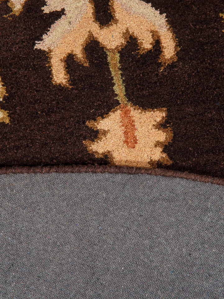Hand Tufted Brown Beige Wool Oriental Rug