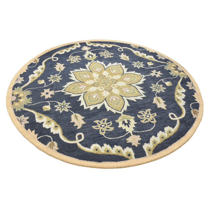 Hand Tufted Charcoal Wool Oriental Rug