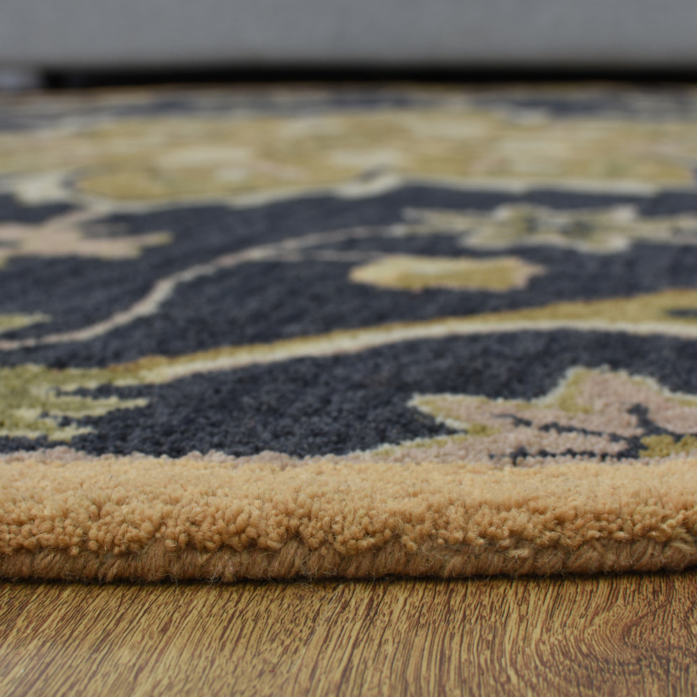 Hand Tufted Charcoal Wool Oriental Rug