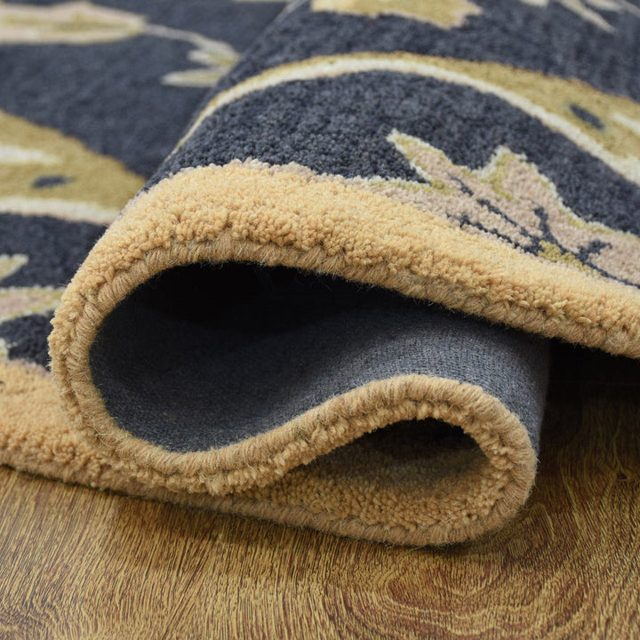 Hand Tufted Charcoal Wool Oriental Rug