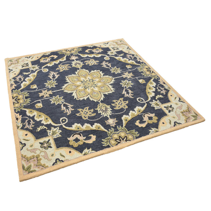 Hand Tufted Charcoal Wool Oriental Rug