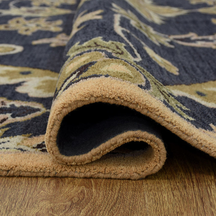 Hand Tufted Charcoal Wool Oriental Rug