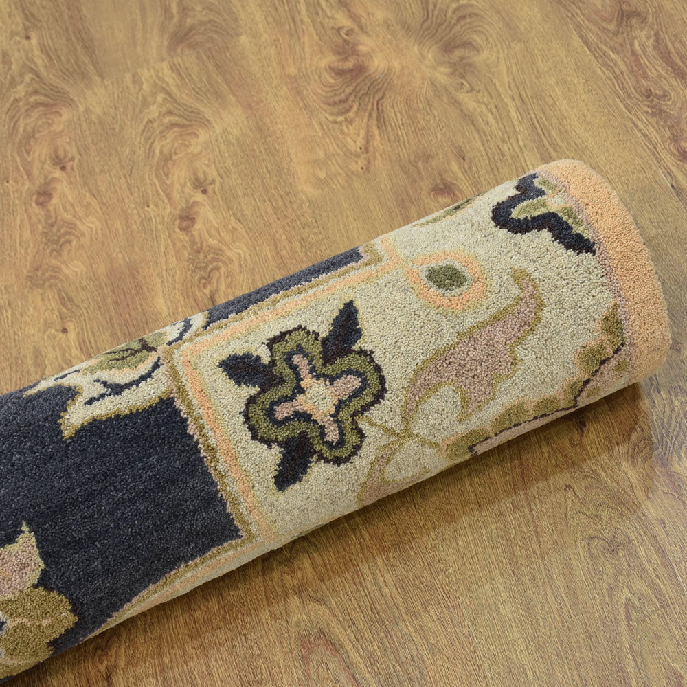 Hand Tufted Charcoal Wool Oriental Rug