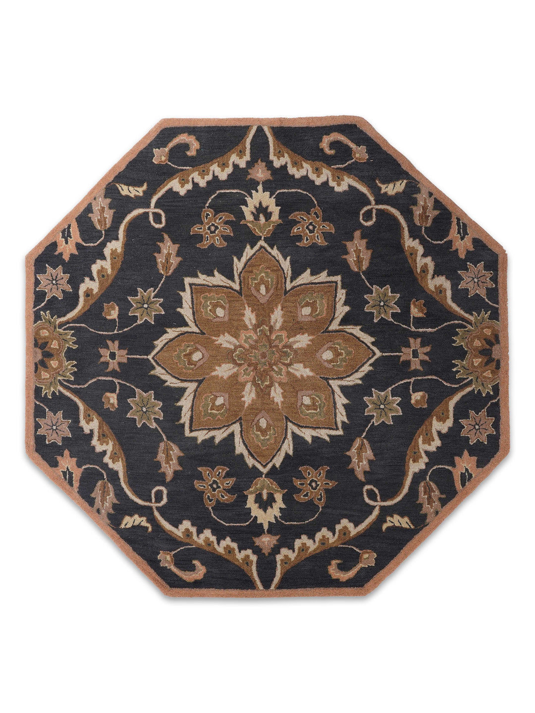 Hand Tufted Charcoal Wool Oriental Rug