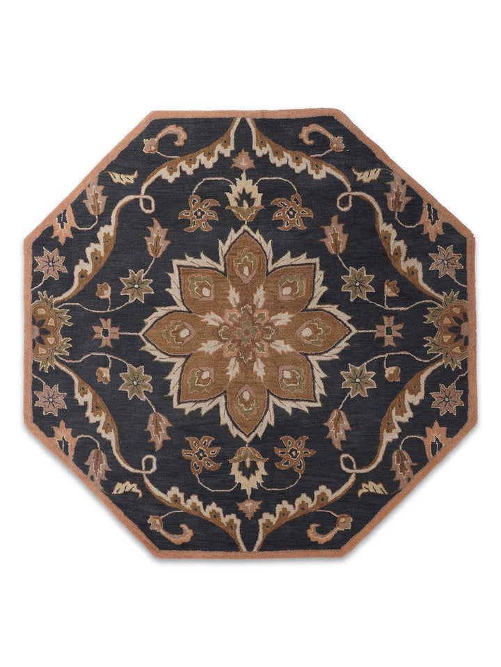 Hand Tufted Charcoal Wool Oriental Rug