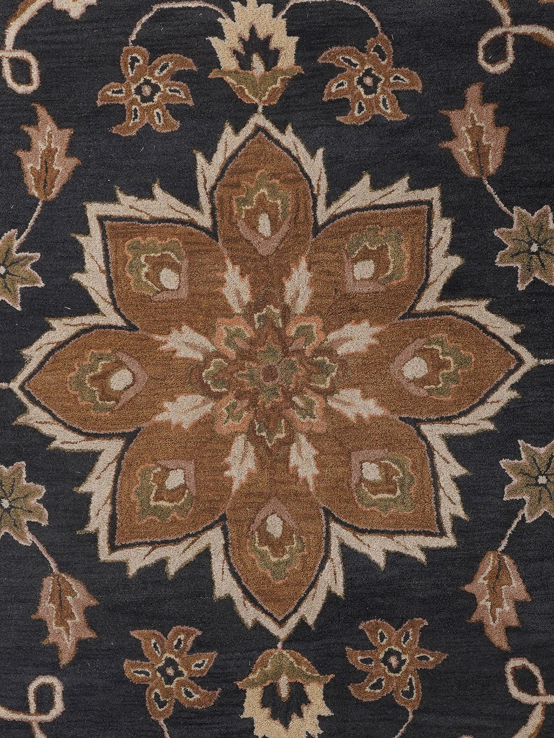 Hand Tufted Charcoal Wool Oriental Rug