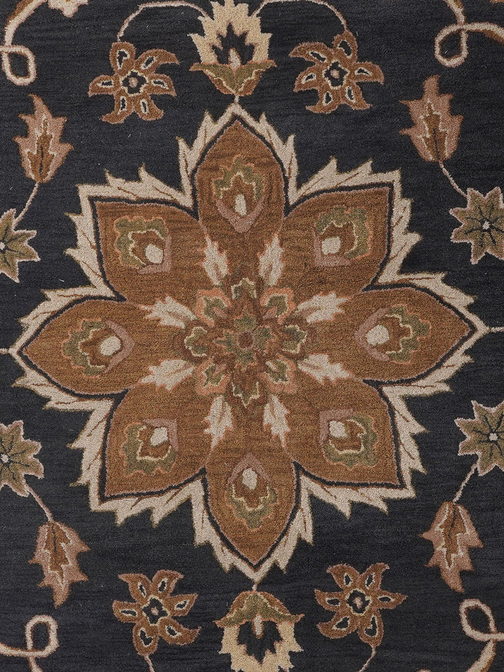 Hand Tufted Charcoal Wool Oriental Rug