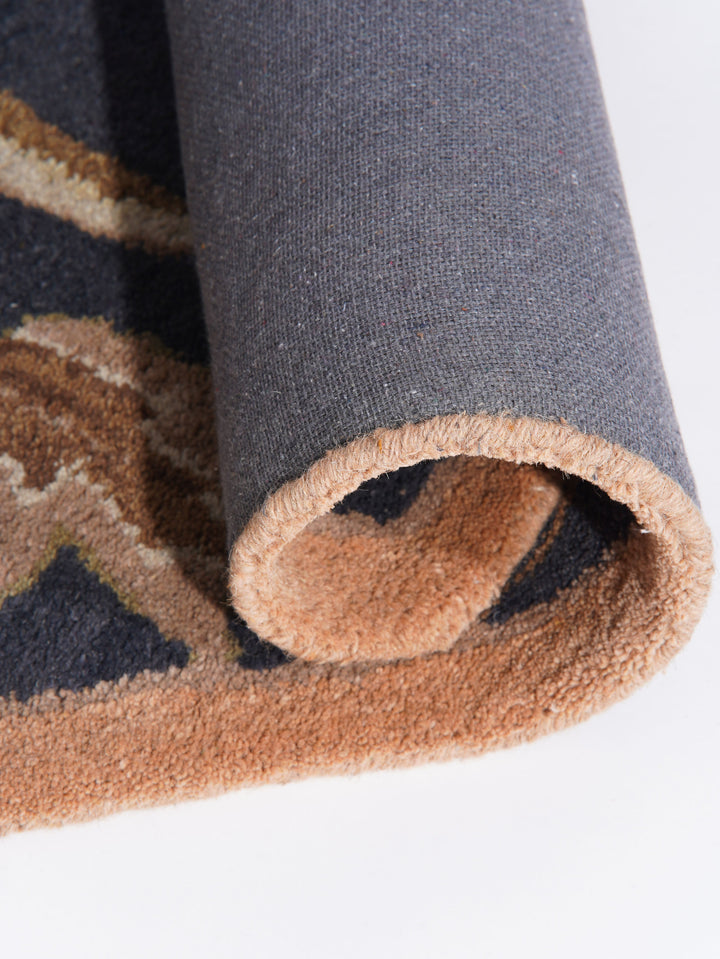 Hand Tufted Charcoal Wool Oriental Rug