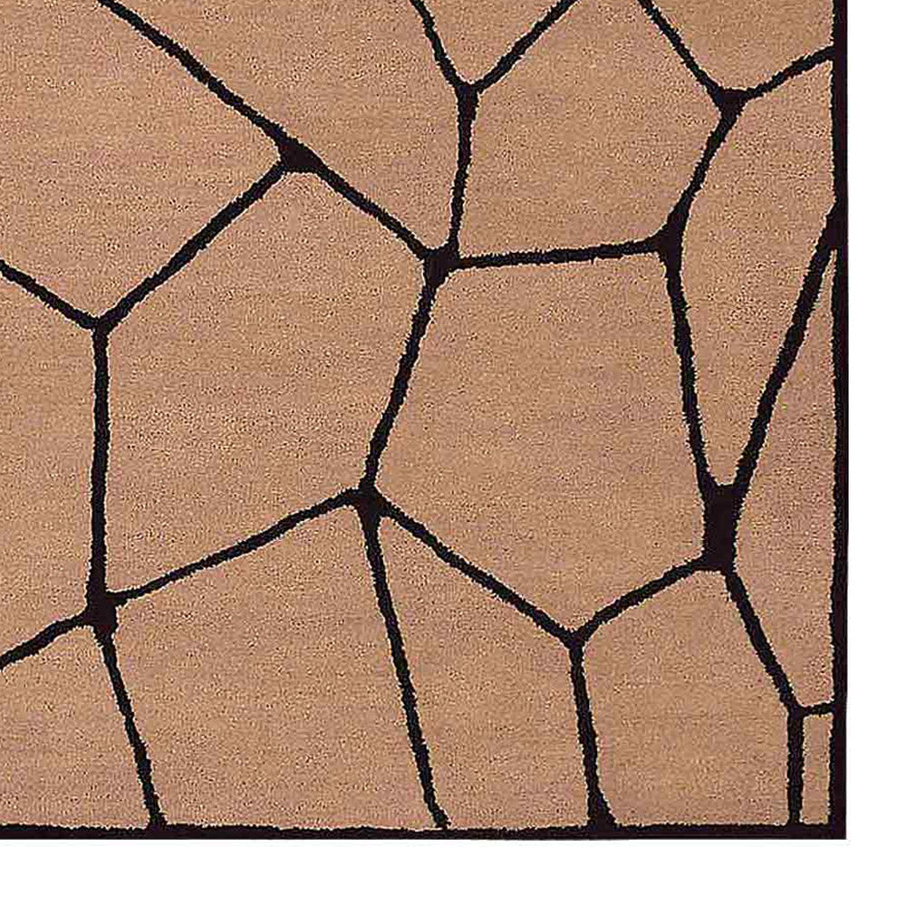 Hand Tufted Wool Area Rug Contemporary Green K00692