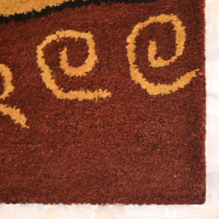 Hand Tufted Wool Area Rug Abstract Multicolor K00694