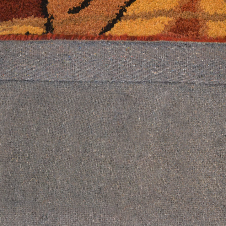 Hand Tufted Wool Area Rug Abstract Multicolor K00694
