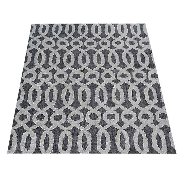 Hand Tufted Wool Area Rug Contemporary Brown Beige K00734