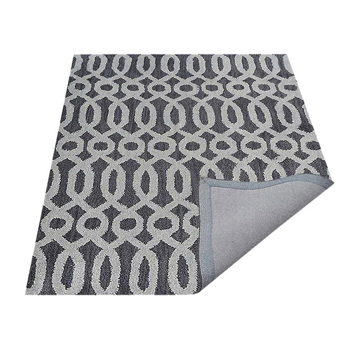 Hand Tufted Wool Area Rug Contemporary Brown Beige K00734