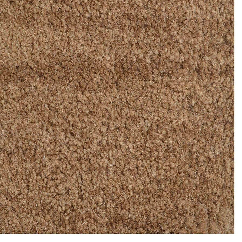 Hand Tufted Wool Area Rug Floral Light Brown K00905