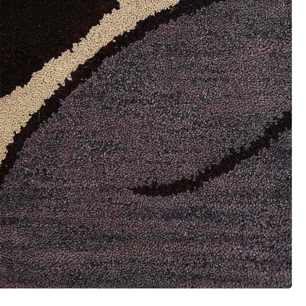 Hand Tufted Wool Area Rug Floral Cream K00926