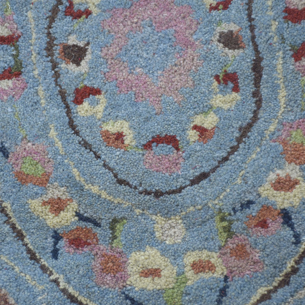 Hand Tufted Wool Area Rug Oriental Light Brown K00S05