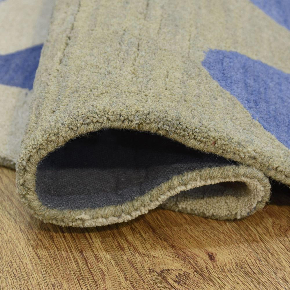 Hand Tufted Wool Area Rug Abstract Multicolor K00S10