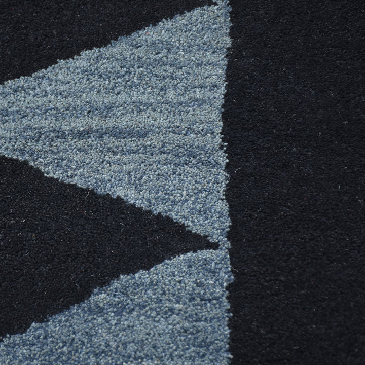 Hand Tufted Wool Area Rug Geometric Multicolor K00S12