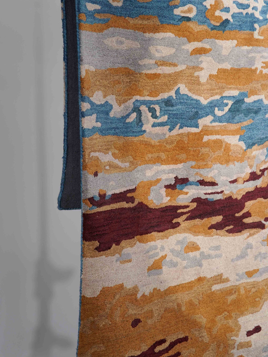 Hand Tufted Wool Area Rug Abstract Multicolor K00S13